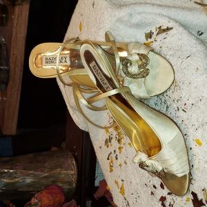 Elegant, Badgley  Mischka cream colored.